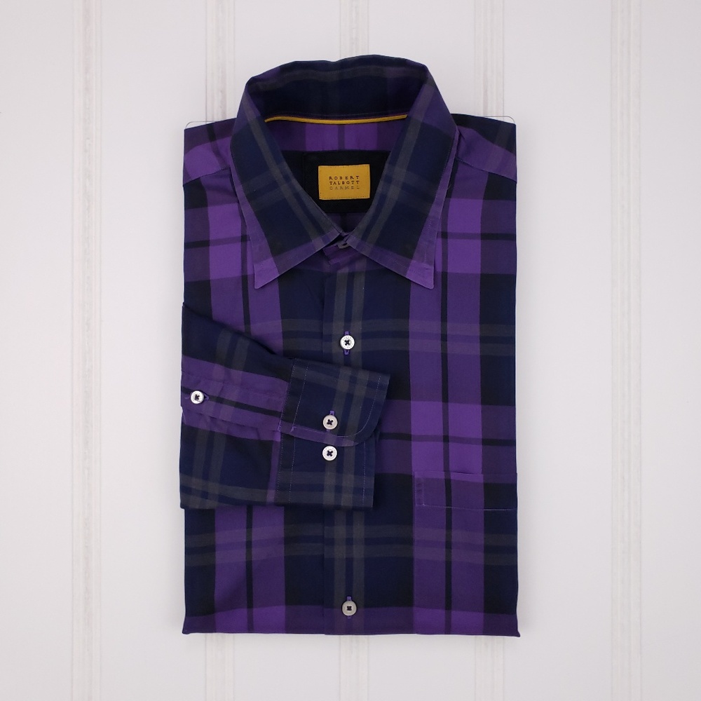 Robert Talbott Carmel Medium Dress Shirt Mens Sz M